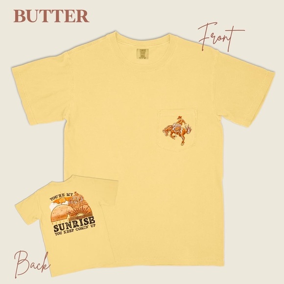 My Sunrise Tee | Wallen Tee | Morgan Wallen | Comfort Colors | SM-XXL | BLACK - Picture 2 of 4